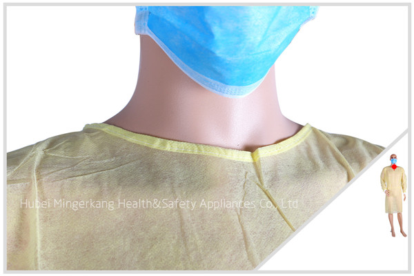 Nonwoven Isolation Gown with Knitting Cuff